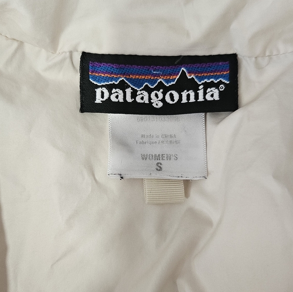 Patagonia  Cream Down With It Hooded Full Zip Parka Jacket Size S - Picture 2 of 12